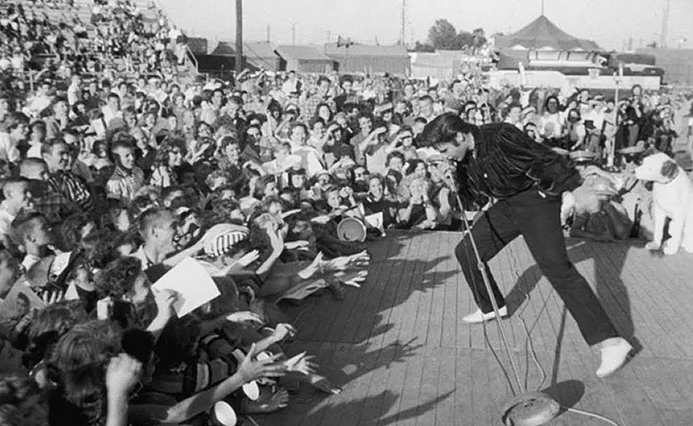 Elvis at the Tupelo fair 1956