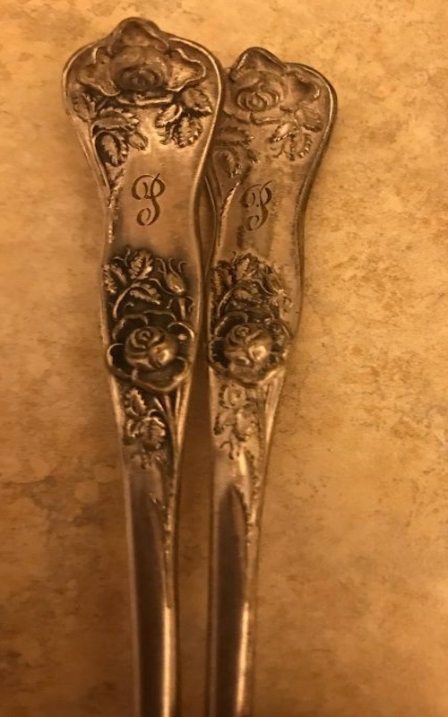 Spoons that belonged to Gladys Presley