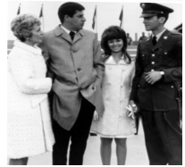 Gary Lewis during Vietnam, and family